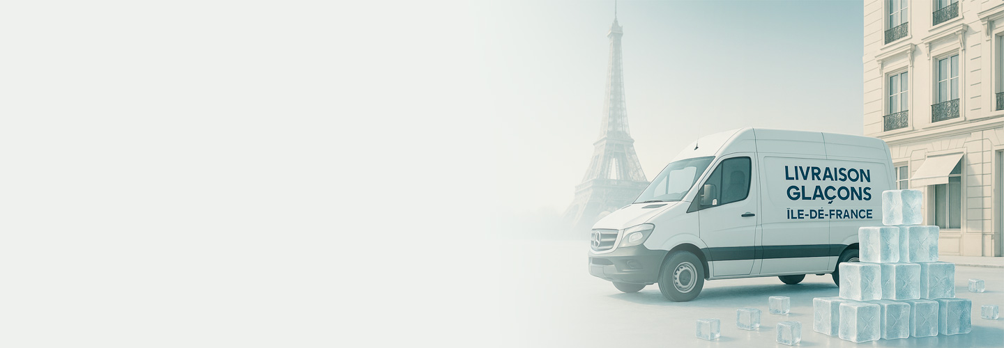 Livraison express de glaçons à Paris