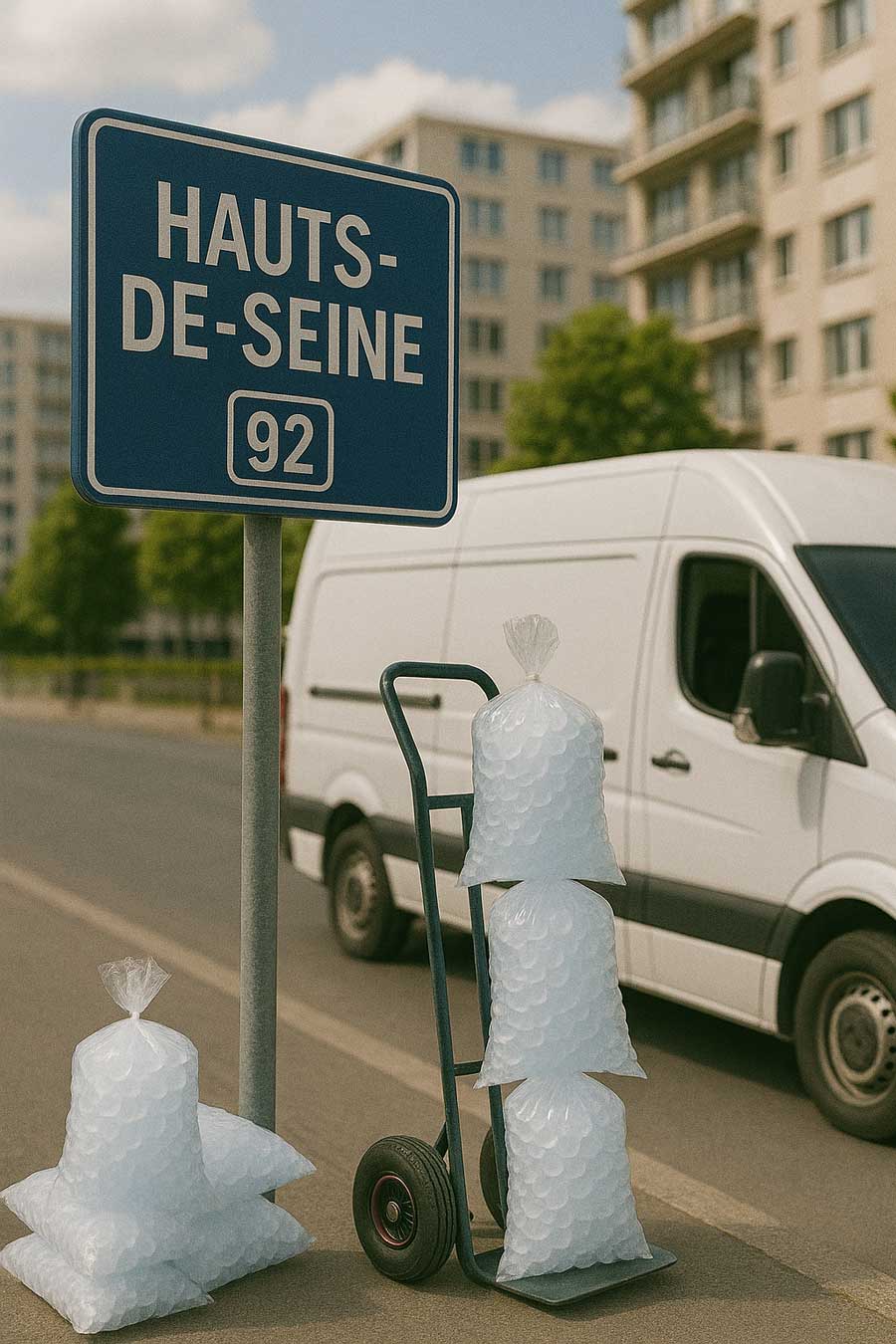 Livraison de glaçons 92 dans les Hauts-de-Seine