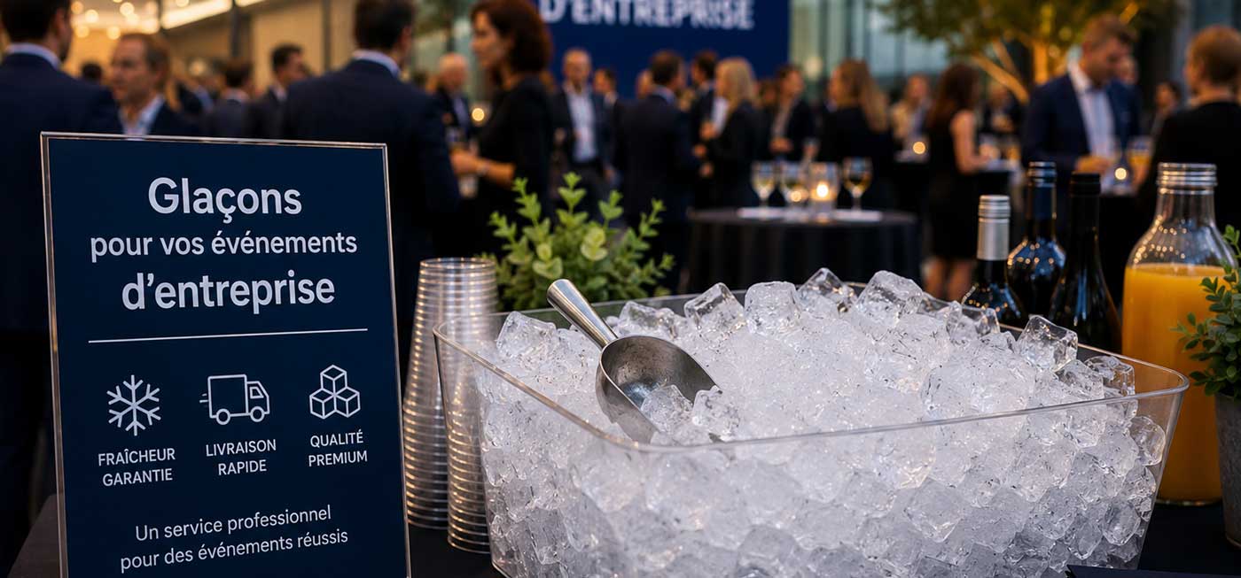 Promo Glaçons: Fournisseur de glaçons pour événements d’entreprise