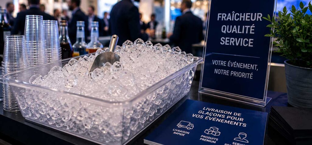 Promo Glaçons: Livraison de Glaçons pour stand événementiel