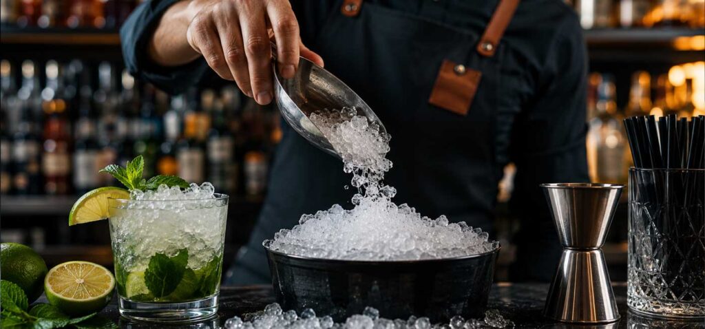 Livraison de glace pilée pour restaurants et bars à Paris
