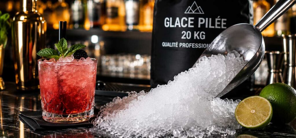 Livraison de glace pilée pour restaurants et bars à Paris